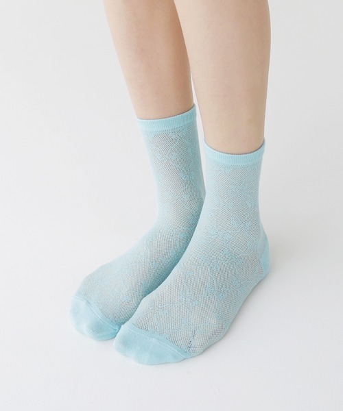 minsobi(ミンソビ)の「リボンレースソックス(ソックス/靴下・レディース・ホワイト/アイボリー/ブラック/グリーン・FREE)」の12枚目の写真