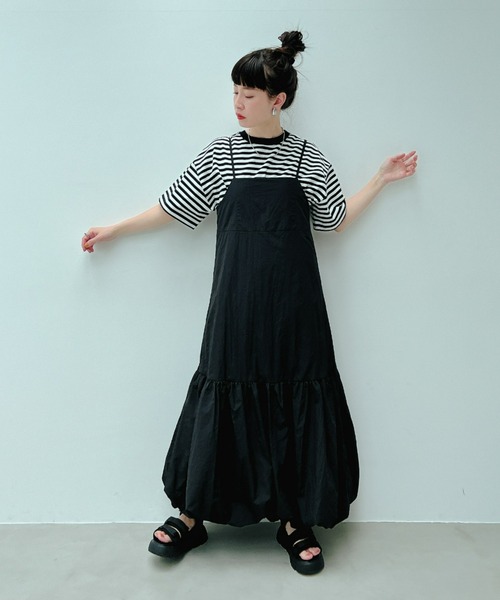 y/m（イム）の「タフタバルーンキャミワンピース（ワンピース