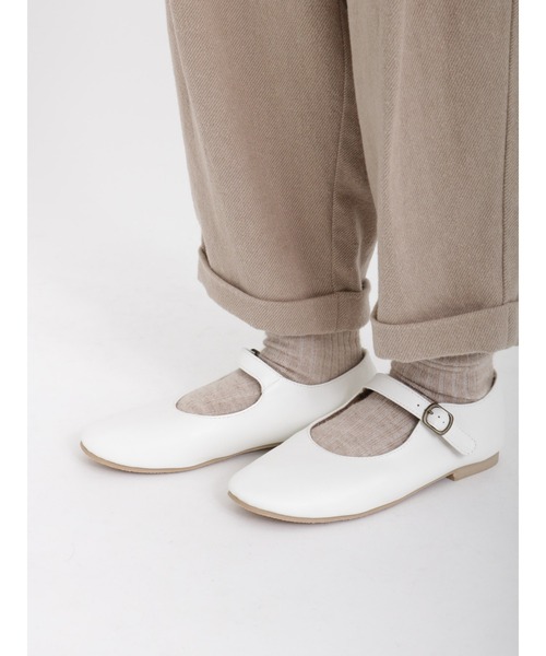 Samansa Mos2(サマンサ モスモス)の「ワンストラップシューズ(ドレスシューズ・レディース・ブラック/オフホワイト・MEDIUM/LARGE)」の2枚目の写真