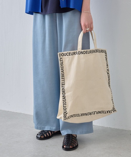 BEARDSLEY（ビアズリー）の「15ワードトートバッグ（トートバッグ・レディース・ブラック/ピンク・FREE）」の2枚目の写真