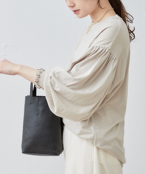 PUAL CE CIN（ピュアルセシン）の「シャーリングガーゼプルオーバー（Tシャツ/カットソー・レディース・オフホワイト/ライトベージュ・FREE）」の22枚目の写真