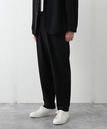 【ATON / エイトン】 WOOL OXFORD TAPERED EASY PANTS