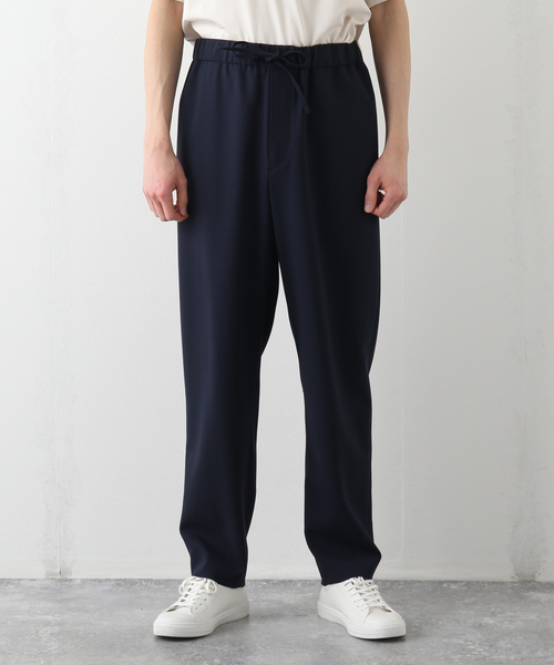 ATON（エイトン）の「【ATON / エイトン】 WOOL OXFORD TAPERED EASY PANTS（スラックス・メンズ・ブラック/ネイビー・4/6）」の7枚目の写真