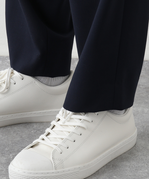 ATON（エイトン）の「【ATON / エイトン】 WOOL OXFORD TAPERED EASY PANTS（スラックス・メンズ・ブラック/ネイビー・4/6）」の8枚目の写真