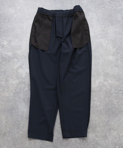 ATON（エイトン）の「【ATON / エイトン】 WOOL OXFORD TAPERED EASY PANTS（スラックス・メンズ・ブラック/ネイビー・4/6）」の16枚目の写真