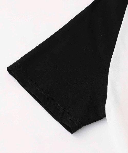 MILKFED.（ミルクフェド）の「STENCIL LOGO RAGLAN TOP（Tシャツ/カットソー・レディース・ホワイト/ブラック/ライトピンク・ONE SIZE）」の9枚目の写真