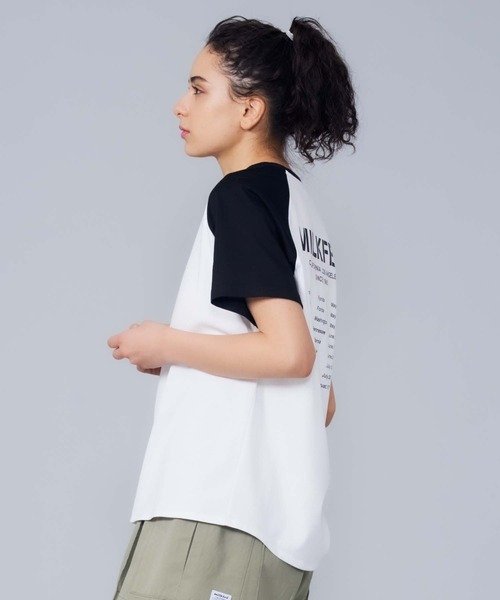 MILKFED.（ミルクフェド）の「STENCIL LOGO RAGLAN TOP（Tシャツ/カットソー・レディース・ホワイト/ブラック/ライトピンク・ONE SIZE）」の13枚目の写真