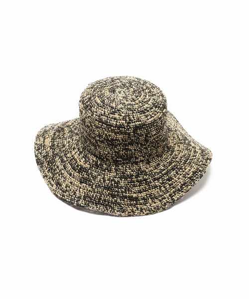 Le Voyage en Panier（ルヴォヤージュアンパニエ）の「【Le voyage en panie/ル ヴォヤージュ エン パニエ】ツバヒロハット（ハット・レディース・ブラック/アイボリー・FREE）」の11枚目の写真