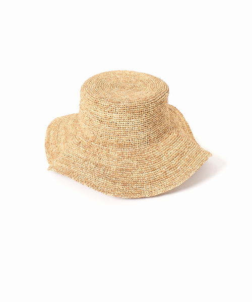 Le Voyage en Panier（ルヴォヤージュアンパニエ）の「【Le voyage en panie/ル ヴォヤージュ エン パニエ】ツバヒロハット（ハット・レディース・ブラック/アイボリー・FREE）」の12枚目の写真