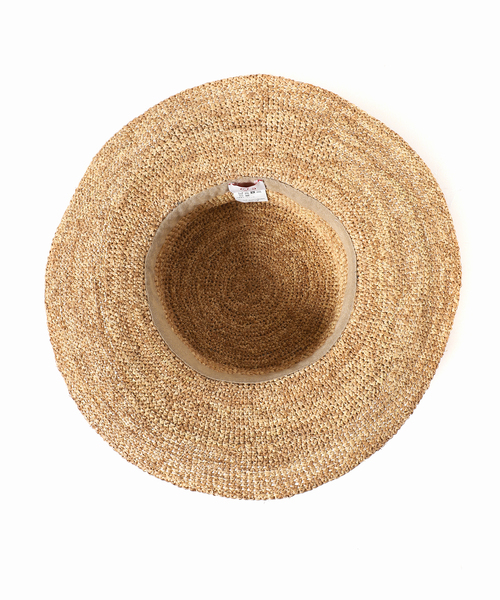 Le Voyage en Panier（ルヴォヤージュアンパニエ）の「【Le voyage en panie/ル ヴォヤージュ エン パニエ】ツバヒロハット（ハット・レディース・ブラック/アイボリー・FREE）」の17枚目の写真