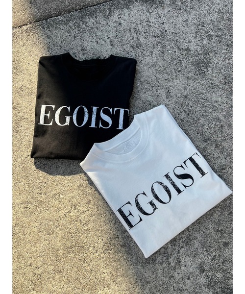 EGOIST（エゴイスト）の「擦れロゴプリントユニセックスロンT（Tシャツ
