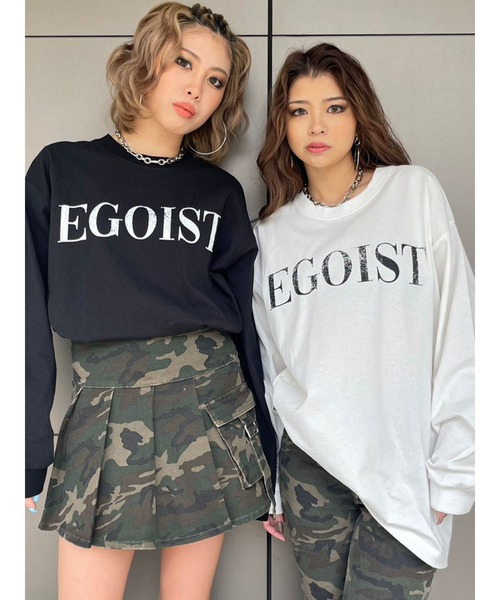 EGOIST（エゴイスト）の「擦れロゴプリントユニセックスロンT（Tシャツ 