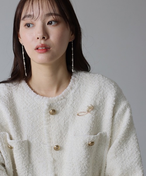 BLUEEAST（ブルーイースト）の「ウェーブパールブローチ（ブローチ/コサージュ・レディース・ゴールド/シルバー・FREE）」の12枚目の写真