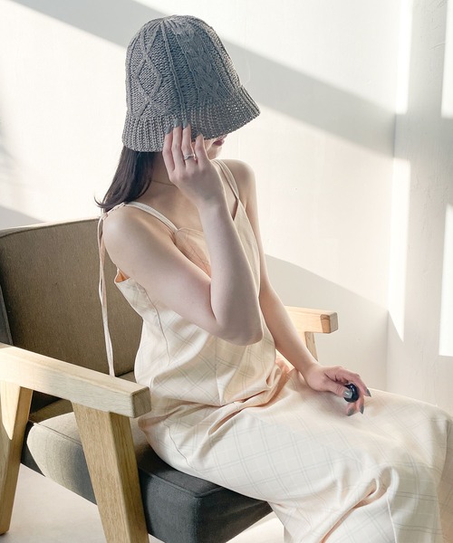 Heather(ヘザー)の「ツイストサマーバケハ 199327(ハット・レディース・グレー/アイボリー/ブラック・ONE SIZE)」の14枚目の写真