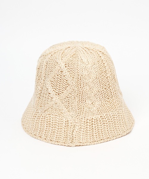 Heather(ヘザー)の「ツイストサマーバケハ 199327(ハット・レディース・グレー/アイボリー/ブラック・ONE SIZE)」の8枚目の写真