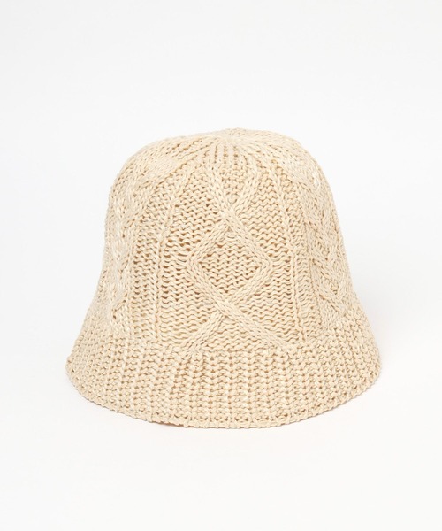 Heather(ヘザー)の「ツイストサマーバケハ 199327(ハット・レディース・グレー/アイボリー/ブラック・ONE SIZE)」の17枚目の写真
