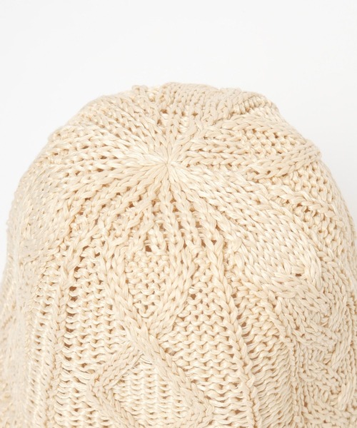 Heather(ヘザー)の「ツイストサマーバケハ 199327(ハット・レディース・グレー/アイボリー/ブラック・ONE SIZE)」の5枚目の写真