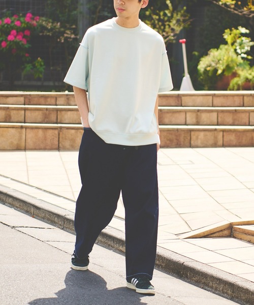 CIAOPANIC TYPY（チャオパニックティピー）の「配色ビッグスウェットハーフスリーブ（Tシャツ/カットソー・メンズ・パープル/オフホワイト/ブルー・MEDIUM/LARGE）」の7枚目の写真