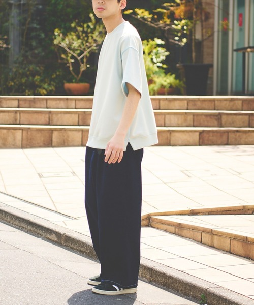 CIAOPANIC TYPY（チャオパニックティピー）の「配色ビッグスウェットハーフスリーブ（Tシャツ/カットソー・メンズ・パープル/オフホワイト/ブルー・MEDIUM/LARGE）」の9枚目の写真