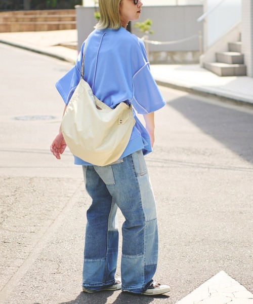 CIAOPANIC TYPY（チャオパニックティピー）の「配色ビッグスウェットハーフスリーブ（Tシャツ/カットソー・メンズ・パープル/オフホワイト/ブルー・MEDIUM/LARGE）」の17枚目の写真