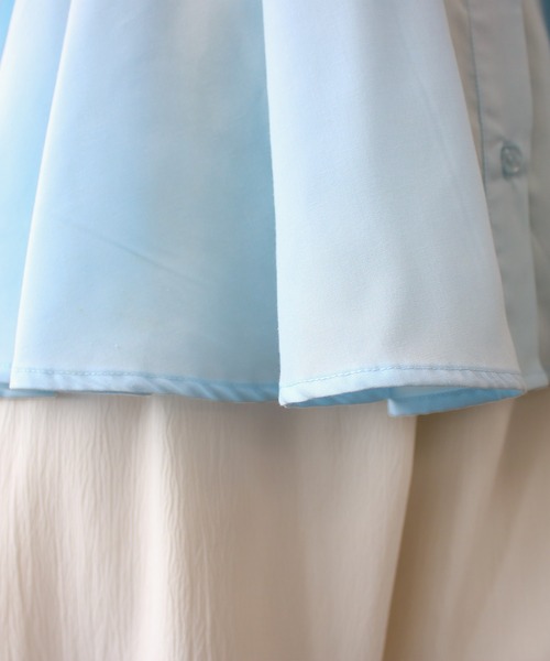 Social GIRL（ソーシャルガール）の「ウエストタックシャツ（シャツ/ブラウス・レディース・ブラック/グレイッシュベージュ/サックスブルー/オフホワイト・M）」の14枚目の写真