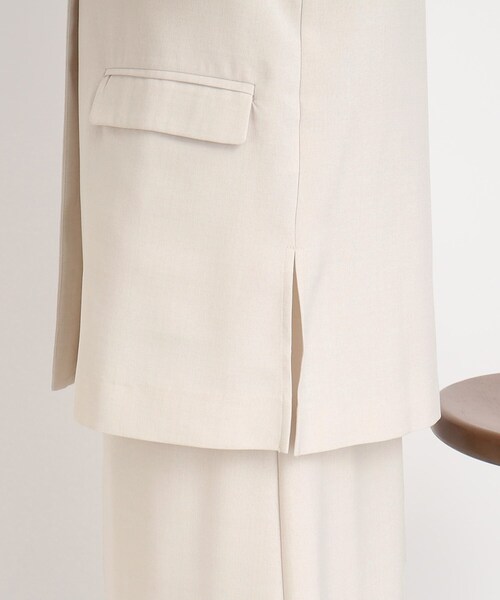 Cutie Blonde（キューティーブロンド）の「◆【セットアップ可】Tシャツに合わせるだけでこなれ感UP 麻調Vネックジレ（ベスト・レディース・ブラック/ナチュラル・00）」の19枚目の写真