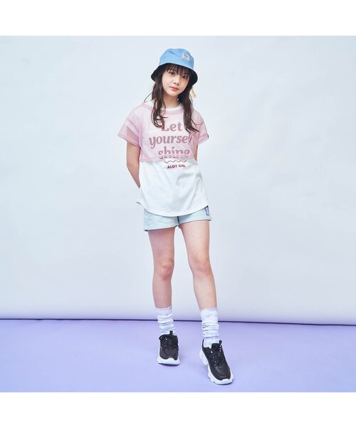 algy(アルジー)の「チャーム付きリバーシブルバケットハット(ハット・キッズ・オフホワイト/ラベンダー/ブラック・SMALL/MEDIUM)」の4枚目の写真