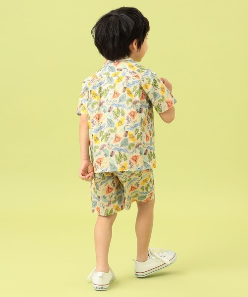 BEAMS mini(ビームスミニ)の「BEAMS mini / キャンプ プリント シャツ 23SS(90~150cm)(シャツ/ブラウス・キッズ・イエロー/ナチュラル・90cm/100cm/120cm/130cm/140cm/150cm/110cm)」の10枚目の写真