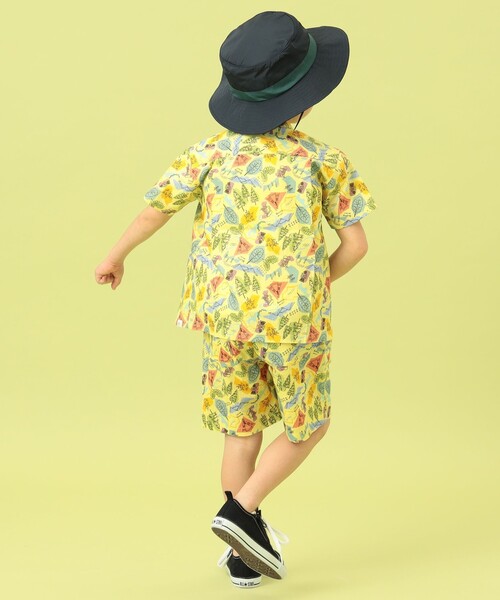 BEAMS mini(ビームスミニ)の「BEAMS mini / キャンプ プリント シャツ 23SS(90~150cm)(シャツ/ブラウス・キッズ・イエロー/ナチュラル・90cm/100cm/120cm/130cm/140cm/150cm/110cm)」の13枚目の写真