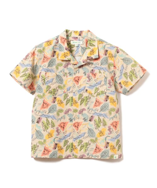 BEAMS mini(ビームスミニ)の「BEAMS mini / キャンプ プリント シャツ 23SS(90~150cm)(シャツ/ブラウス・キッズ・イエロー/ナチュラル・90cm/100cm/120cm/130cm/140cm/150cm/110cm)」の14枚目の写真