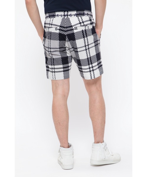 PEARLY GATES（パーリーゲイツ）の「【PEARLY GATES】チェック柄ジャガード ショートパンツ ＜ホワイトチェック／ブラックウォッチ＞（その他パンツ・メンズ・グリーン系その他2/ホワイト系その他・MEDIUM/LARGE/X-LARGE）」の4枚目の写真