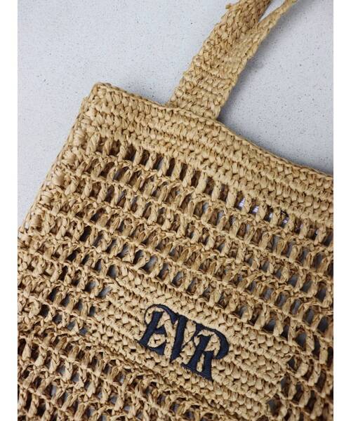 EVRIS（エヴリス）の「ペーパートートBAG（トートバッグ・レディース・ブラック/ベージュ・FREE）」の14枚目の写真