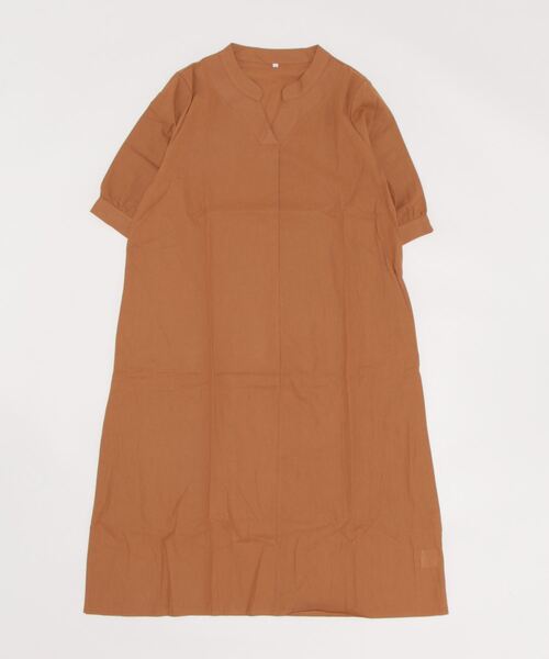 aimoha（アイモハ）の「ゆったりリネン風ワンピース (SS)（ワンピース・レディース・ピンク/イエロー/ブラック・MEDIUM/LARGE/X-LARGE）」の6枚目の写真