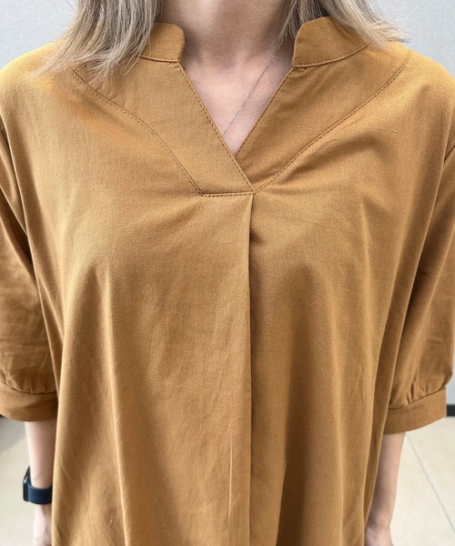 aimoha（アイモハ）の「ゆったりリネン風ワンピース (SS)（ワンピース・レディース・ピンク/イエロー/ブラック・MEDIUM/LARGE/X-LARGE）」の19枚目の写真