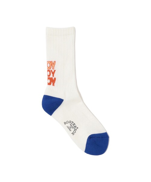 BEAMS BOY(ビームスボーイ)の「ROSTER SOX × BEAMS BOY / ハロー マイネーム イズ ボーイ(ソックス/靴下・レディース・ブルー/レッド・ONE SIZE)」の1枚目の写真