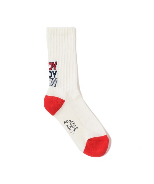 BEAMS BOY(ビームスボーイ)の「ROSTER SOX × BEAMS BOY / ハロー マイネーム イズ ボーイ(ソックス/靴下・レディース・ブルー/レッド・ONE SIZE)」の6枚目の写真
