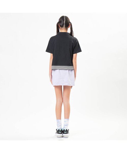 algy（アルジー）の「フロントジップレイヤード風トップス（Tシャツ/カットソー・キッズ・ラベンダー/ブラック/ミント・SMALL/X-SMALL/XX-SMALL/MEDIUM）」の5枚目の写真