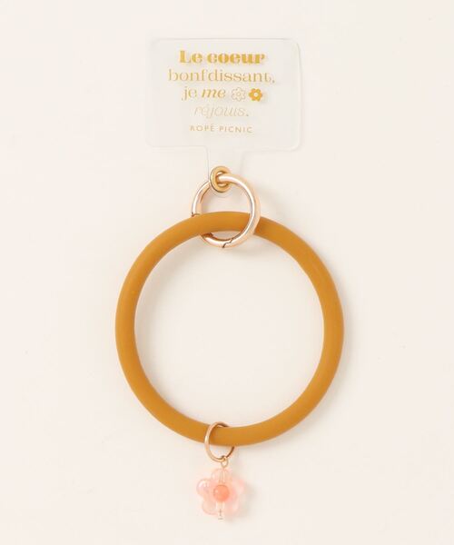 ROPE' PICNIC（ロペピクニック）の「新色追加/フラワーチャーム付きスマホリングストラップ（スマホグッズ・レディース・ブラック/キナリ/ベージュ系その他3/ブルー系その他4/ピンク系その他2/ラベンダー/キャメル・FREE）」の7枚目の写真