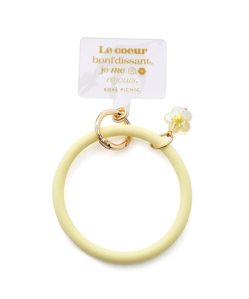 ROPE' PICNIC（ロペピクニック）の「新色追加/フラワーチャーム付きスマホリングストラップ（スマホグッズ・レディース・ブラック/キナリ/ベージュ系その他3/ブルー系その他4/ピンク系その他2/ラベンダー/キャメル・FREE）」の13枚目の写真