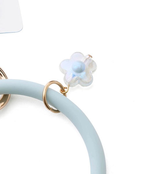ROPE' PICNIC（ロペピクニック）の「新色追加/フラワーチャーム付きスマホリングストラップ（スマホグッズ・レディース・ブラック/キナリ/ベージュ系その他3/ブルー系その他4/ピンク系その他2/ラベンダー/キャメル・FREE）」の15枚目の写真