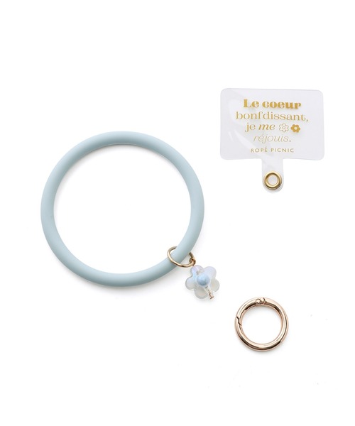 ROPE' PICNIC（ロペピクニック）の「新色追加/フラワーチャーム付きスマホリングストラップ（スマホグッズ・レディース・ブラック/キナリ/ベージュ系その他3/ブルー系その他4/ピンク系その他2/ラベンダー/キャメル・FREE）」の16枚目の写真