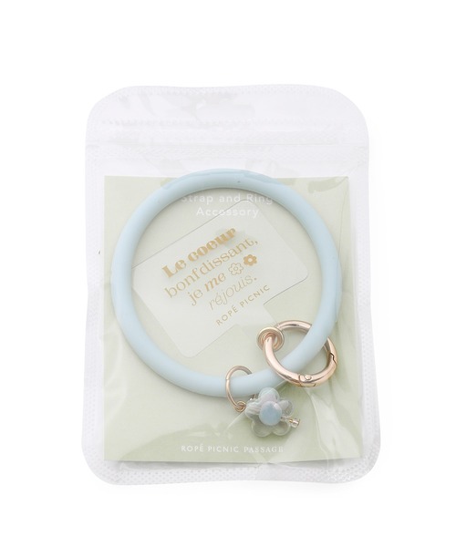 ROPE' PICNIC（ロペピクニック）の「新色追加/フラワーチャーム付きスマホリングストラップ（スマホグッズ・レディース・ブラック/キナリ/ベージュ系その他3/ブルー系その他4/ピンク系その他2/ラベンダー/キャメル・FREE）」の18枚目の写真