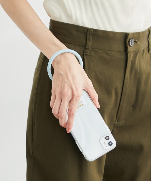 ROPE' PICNIC（ロペピクニック）の「新色追加/フラワーチャーム付きスマホリングストラップ（スマホグッズ・レディース・ブラック/キナリ/ベージュ系その他3/ブルー系その他4/ピンク系その他2/ラベンダー/キャメル・FREE）」の19枚目の写真