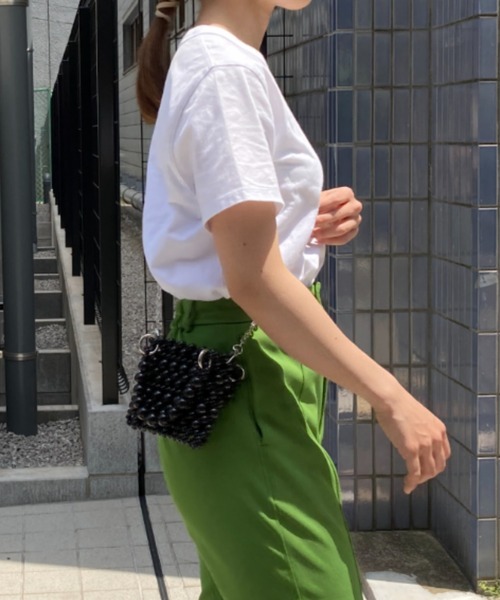 tolene(トレネ)の「2wayビーズ編みミニハンドバッグ(ハンドバッグ・レディース・オフホワイト/シルバー/ブラック・FREE)」の16枚目の写真