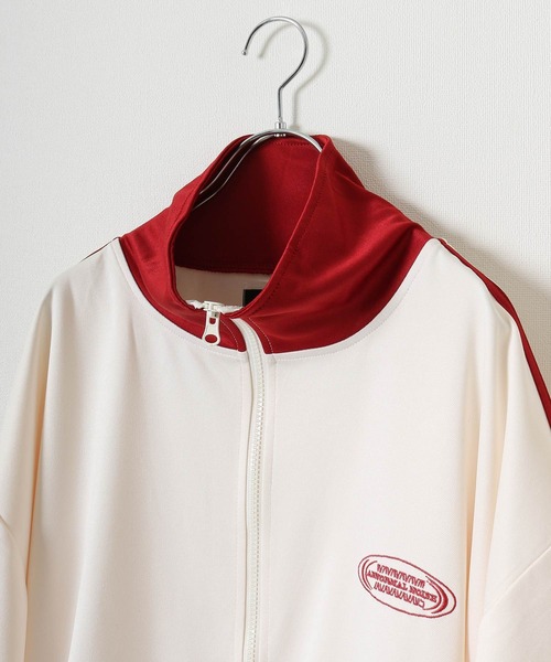 ZIP FIVE(ジップファイブ)の「【ZIPFIVE Select】オーバーサイズ ハーフスリーブ トラックジャケット(ジャージ・レディース・オレンジ/ホワイト×ネイビー/ブラック/ホワイト×レッド/ブルー/サックスブルー/グリーン・MEDIUM/LARGE)」の16枚目の写真