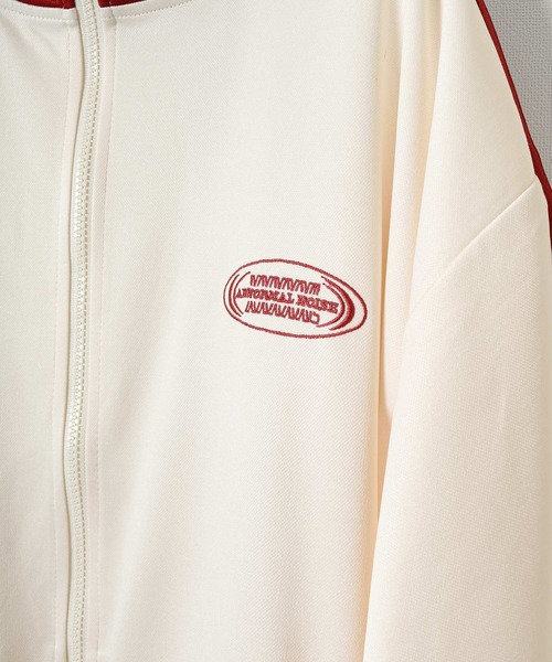 ZIP FIVE(ジップファイブ)の「【ZIPFIVE Select】オーバーサイズ ハーフスリーブ トラックジャケット(ジャージ・レディース・オレンジ/ホワイト×ネイビー/ブラック/ホワイト×レッド/ブルー/サックスブルー/グリーン・MEDIUM/LARGE)」の17枚目の写真