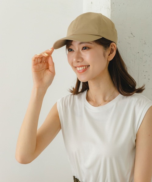 RODE SKO（ロデスコ）の「撥水CAP（キャップ・レディース・ブラック/ベージュ・FREE）」の2枚目の写真