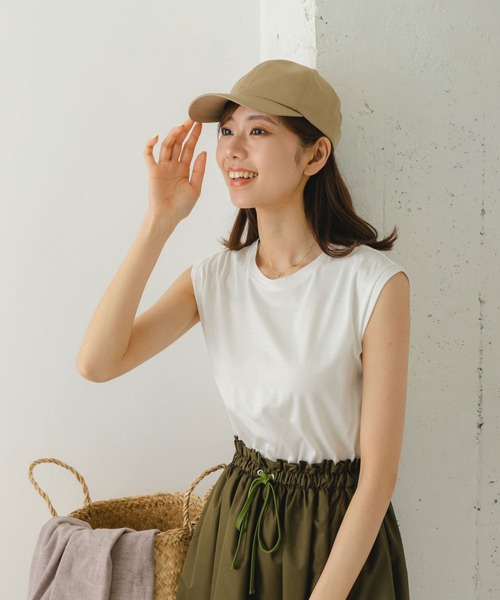 RODE SKO（ロデスコ）の「撥水CAP（キャップ・レディース・ブラック/ベージュ・FREE）」の8枚目の写真