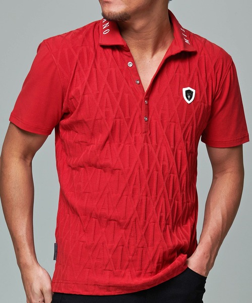 【セール】『VIOLA rumore/ヴィオラ ルモーレ』ジャガード切り替えポロシャツ（シャツ/ブラウス）｜VIOLA（ヴィオラ）