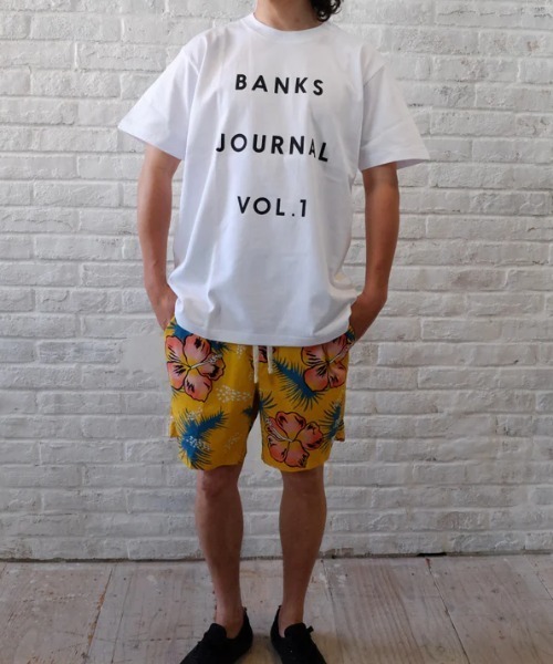 BANKS（バンクス）の「DESIGN TEE/BANKS(バンクス)半袖ロゴTシャツ（Tシャツ/カットソー・メンズ・ブラック/ホワイト/サンドベージュ・MEDIUM/LARGE/X-LARGE）」の6枚目の写真